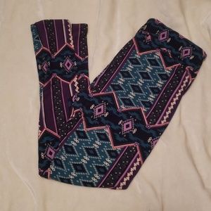 Tc lularoe Aztec western leggings